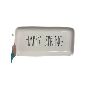 Rae Dunn Happy Spring Serving Trinket Plate